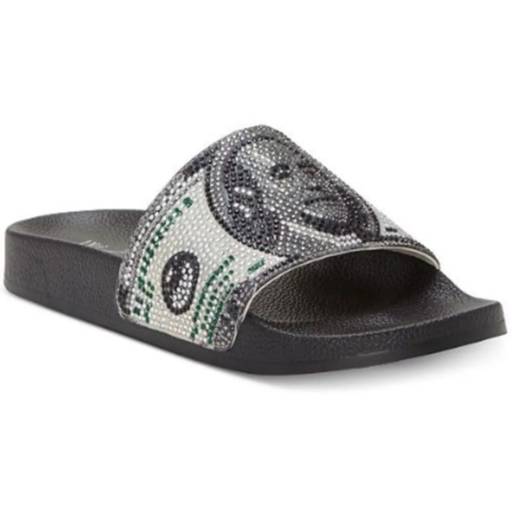 INC embellished rhinestones slides